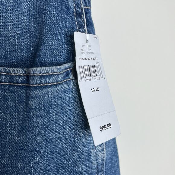 Gap Midi Jean Skirt Womens 10 Denim Medium Wash Slit Boho Festival Western - Picture 2 of 6